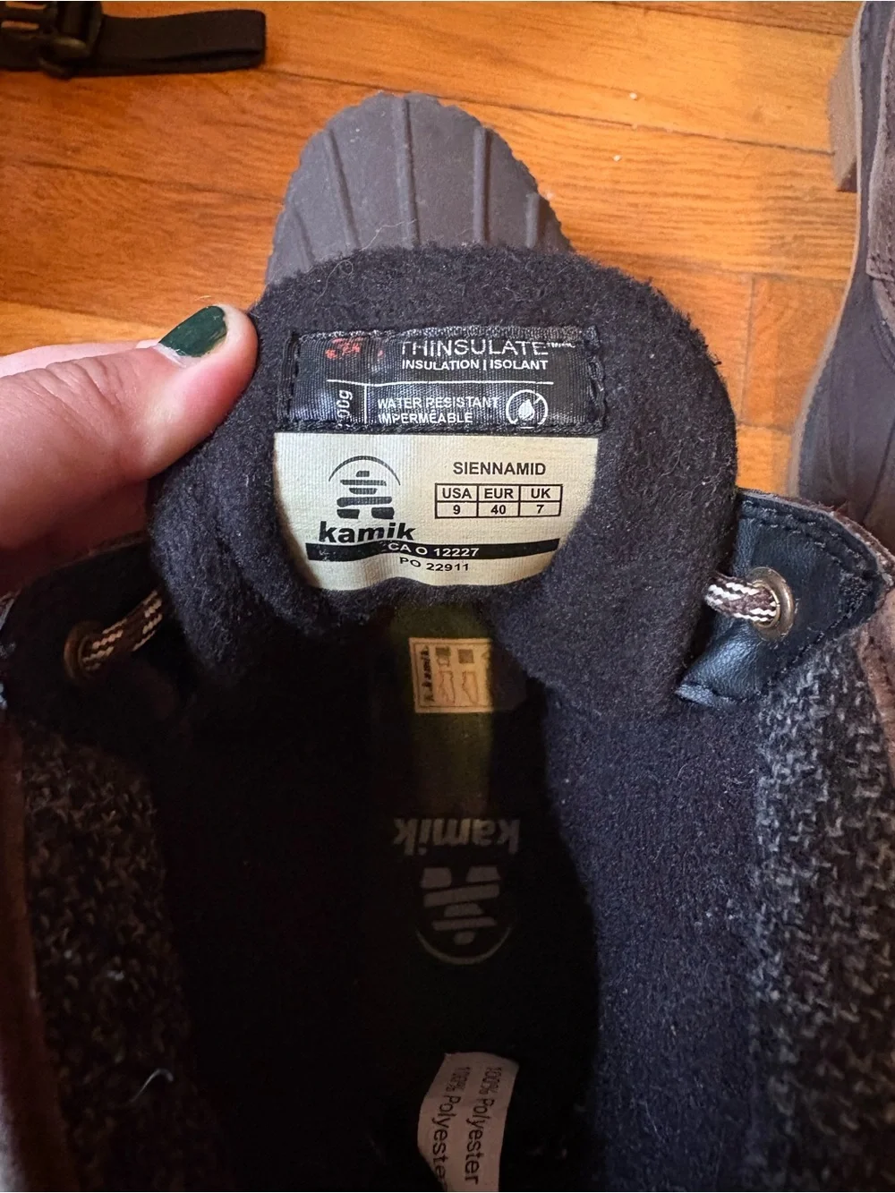 Kamik Brown and Black Waterproof Winter Boots